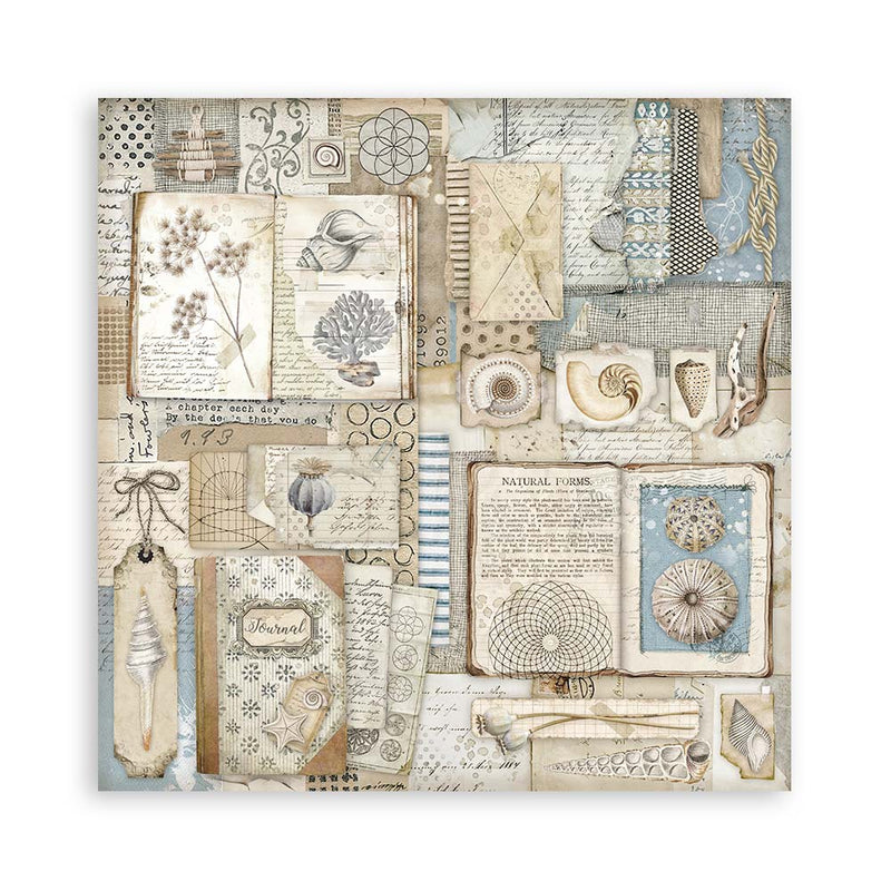 Stamperia Silent Sea Scrapbooking Pad 12"x12" Single Faced - Craftywaftyshop