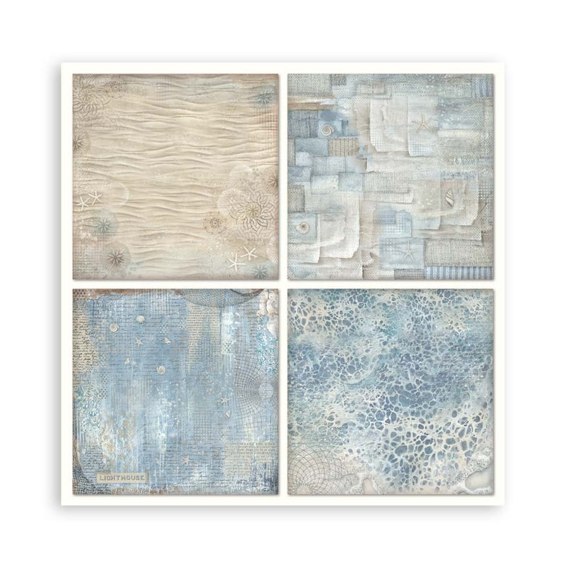 Stamperia Silent Sea Scrapbooking Pad 12"x12" Single Faced - Craftywaftyshop