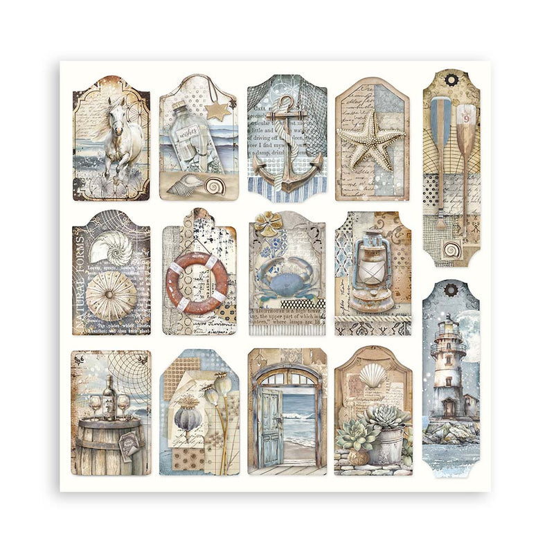 Stamperia Silent Sea Scrapbooking Pad 12"x12" Single Faced - Craftywaftyshop