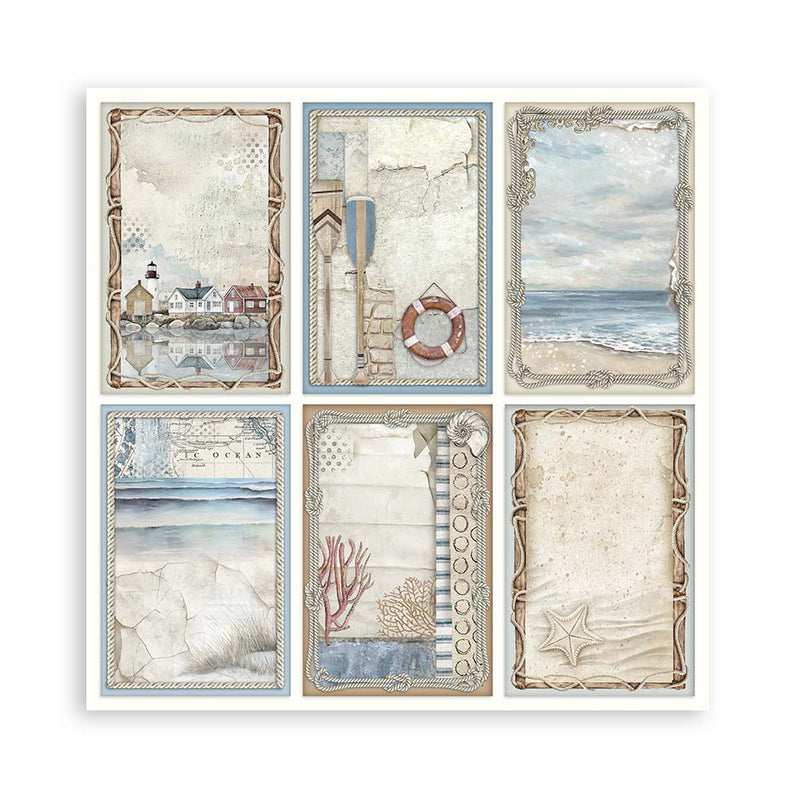 Stamperia Silent Sea Scrapbooking Pad 12"x12" Single Faced - Craftywaftyshop