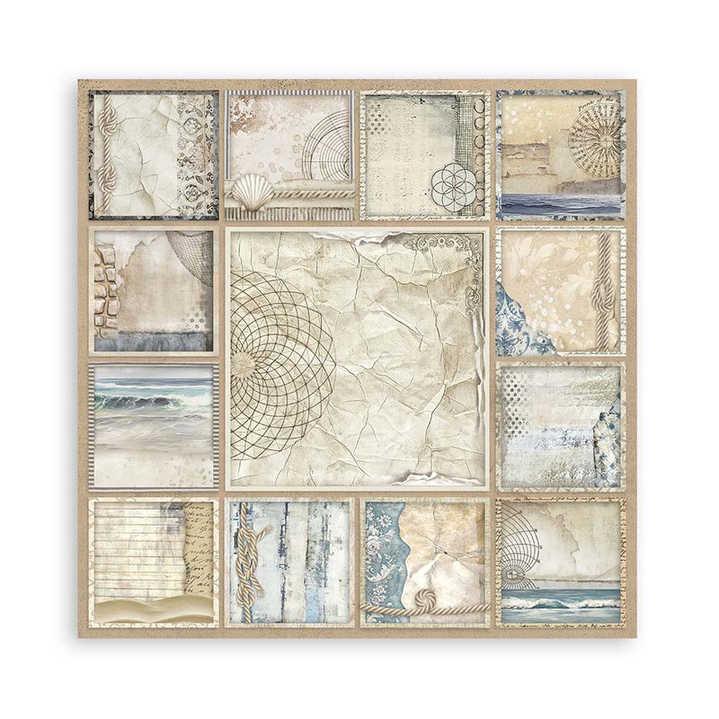 Stamperia Silent Sea Scrapbooking Pad 12"x12" Single Faced - Craftywaftyshop