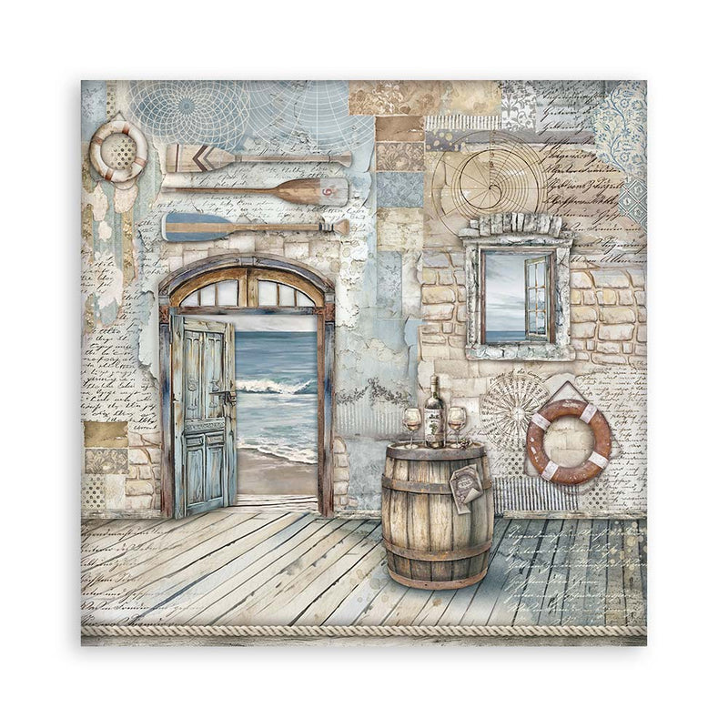 Stamperia Silent Sea Scrapbooking Pad 12"x12" Single Faced - Craftywaftyshop