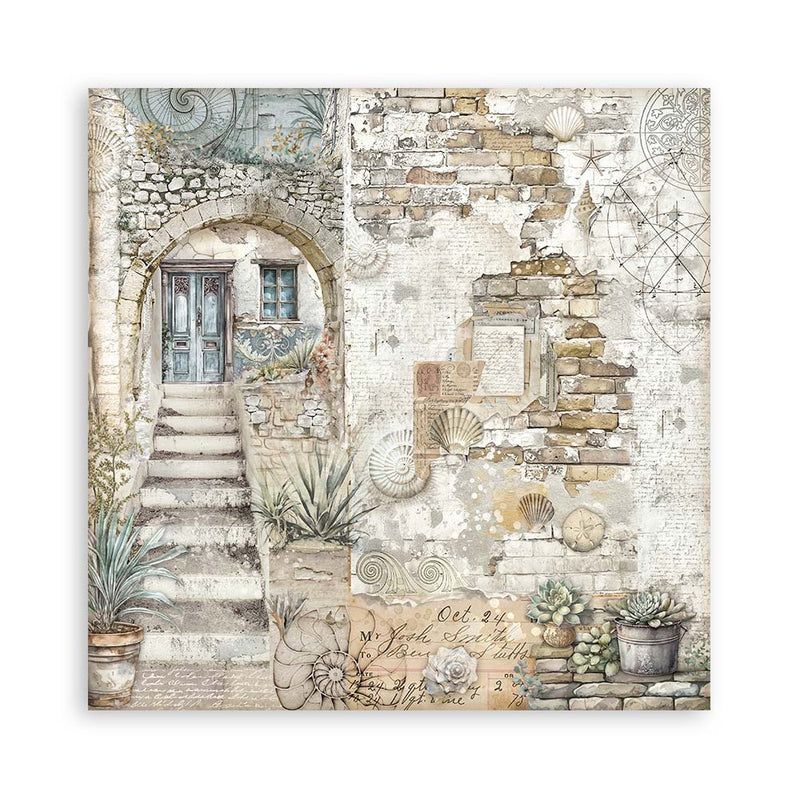 Stamperia Silent Sea Scrapbooking Pad 12"x12" Single Faced - Craftywaftyshop