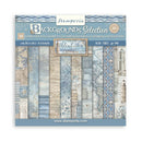 Stamperia Silent Sea Scrapbooking Pad 8"x 8" Backgrounds - Craftywaftyshop