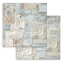 Stamperia Silent Sea Scrapbooking Pad 8"x 8" Backgrounds - Craftywaftyshop