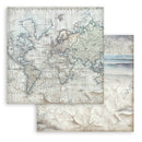 Stamperia Silent Sea Scrapbooking Pad 8"x 8" Backgrounds - Craftywaftyshop