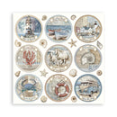 Stamperia Silent Sea Scrapbooking Pad 8"x8" Single Faced - Craftywaftyshop