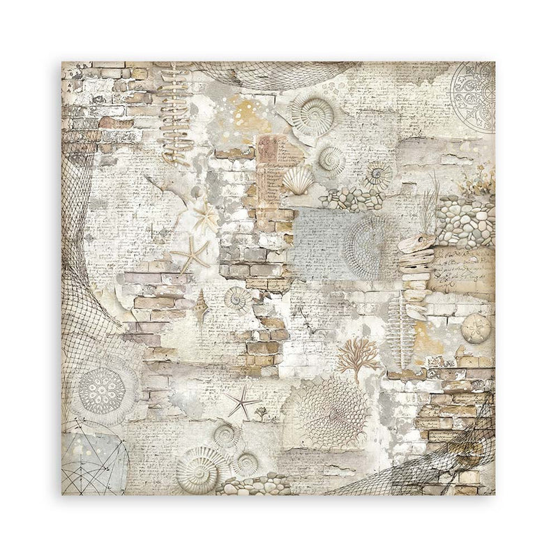 Stamperia Silent Sea Scrapbooking Pad 8"x8" Single Faced - Craftywaftyshop