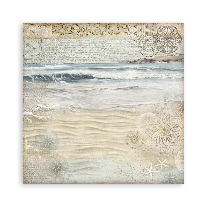 Stamperia Silent Sea Scrapbooking Pad 8"x8" Single Faced - Craftywaftyshop