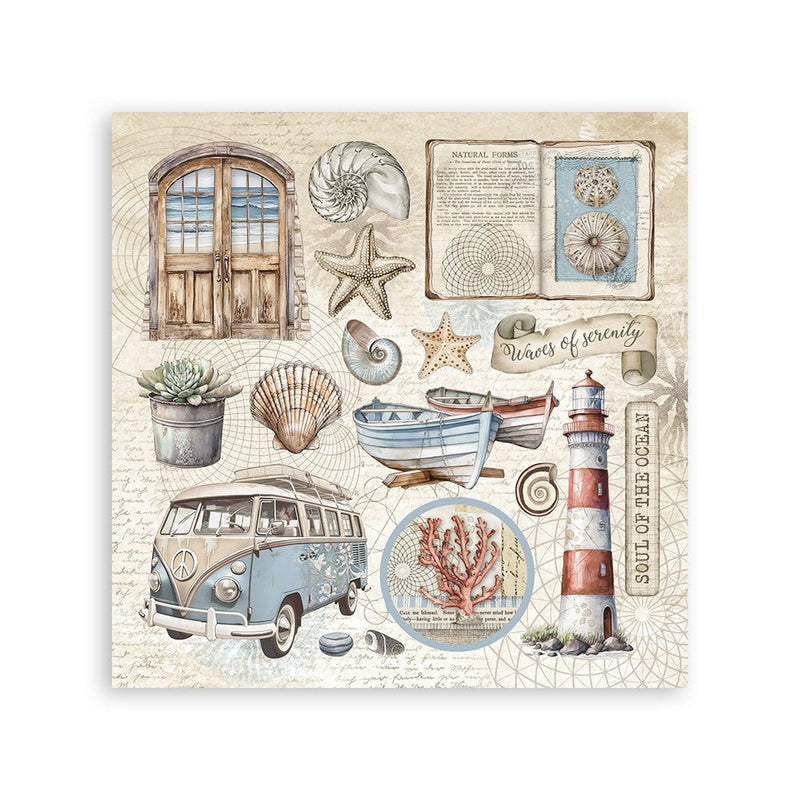 Stamperia - Silent Sea - Stickers - Craftywaftyshop