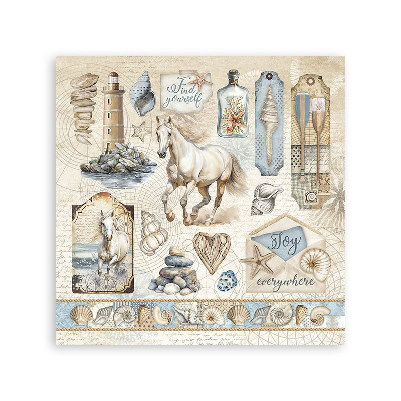 Stamperia - Silent Sea - Stickers - Craftywaftyshop