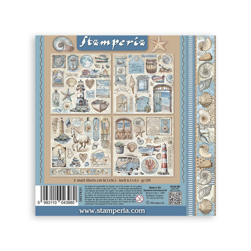 Stamperia - Silent Sea - Stickers - Craftywaftyshop