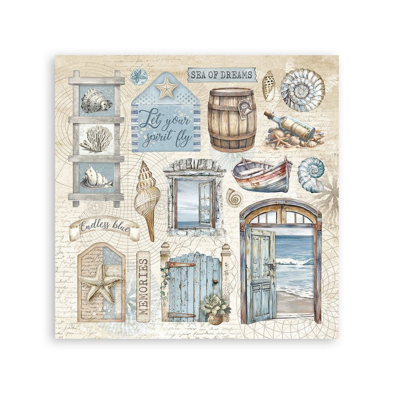 Stamperia - Silent Sea - Stickers - Craftywaftyshop