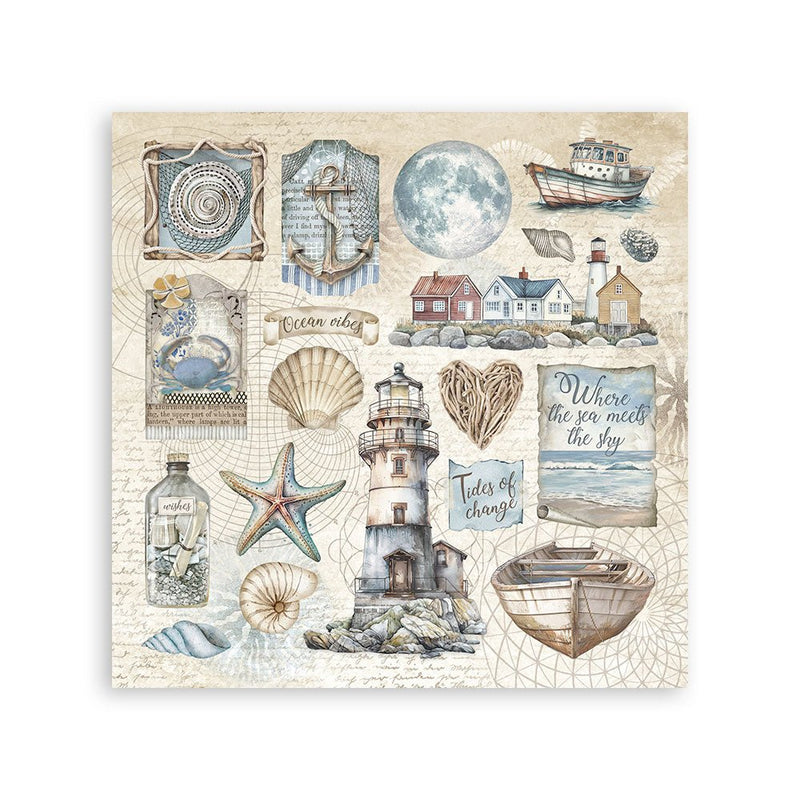 Stamperia - Silent Sea - Stickers - Craftywaftyshop