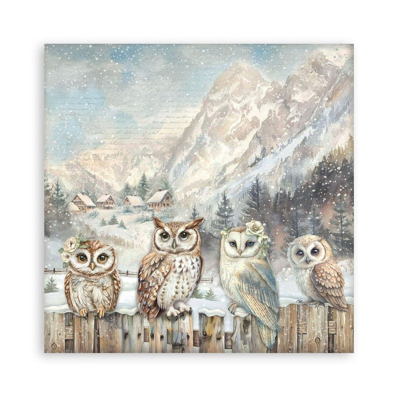 Stamperia - The Owl's House - 12"x12" Single Face Scrapbooking Pad - Craftywaftyshop