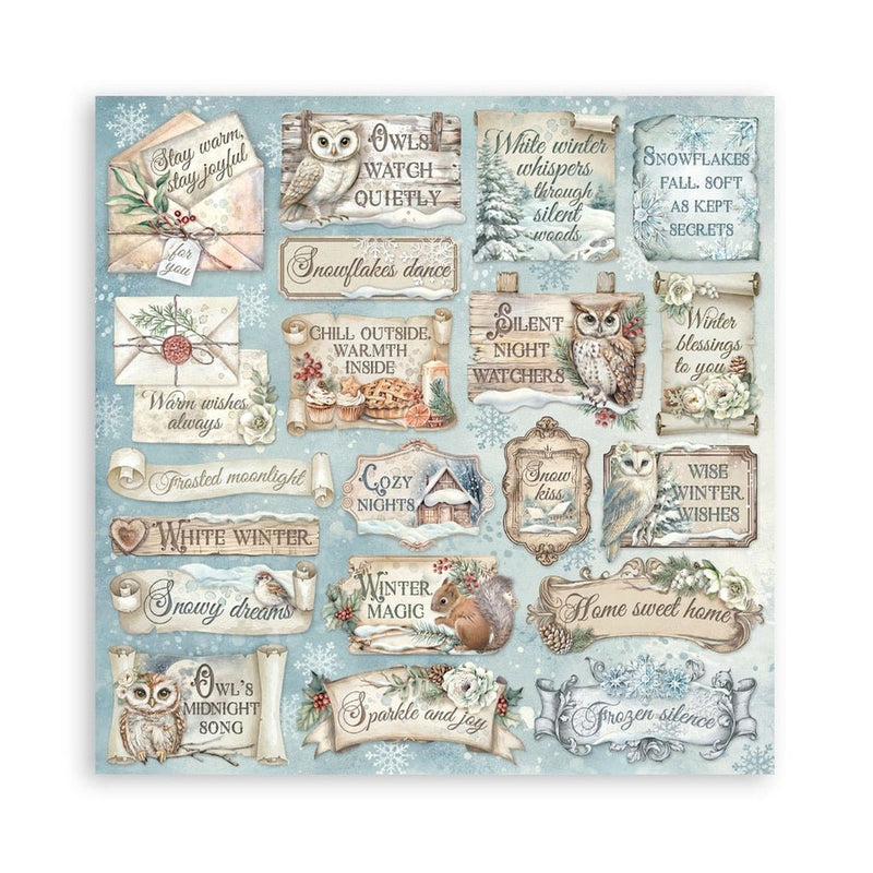 Stamperia - The Owl's House - 8"X8" Double Sided Scrapbooking Pad - Craftywaftyshop