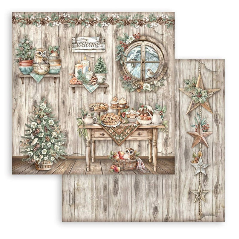 Stamperia - The Owl's House - 8"X8" Double Sided Scrapbooking Pad - Craftywaftyshop