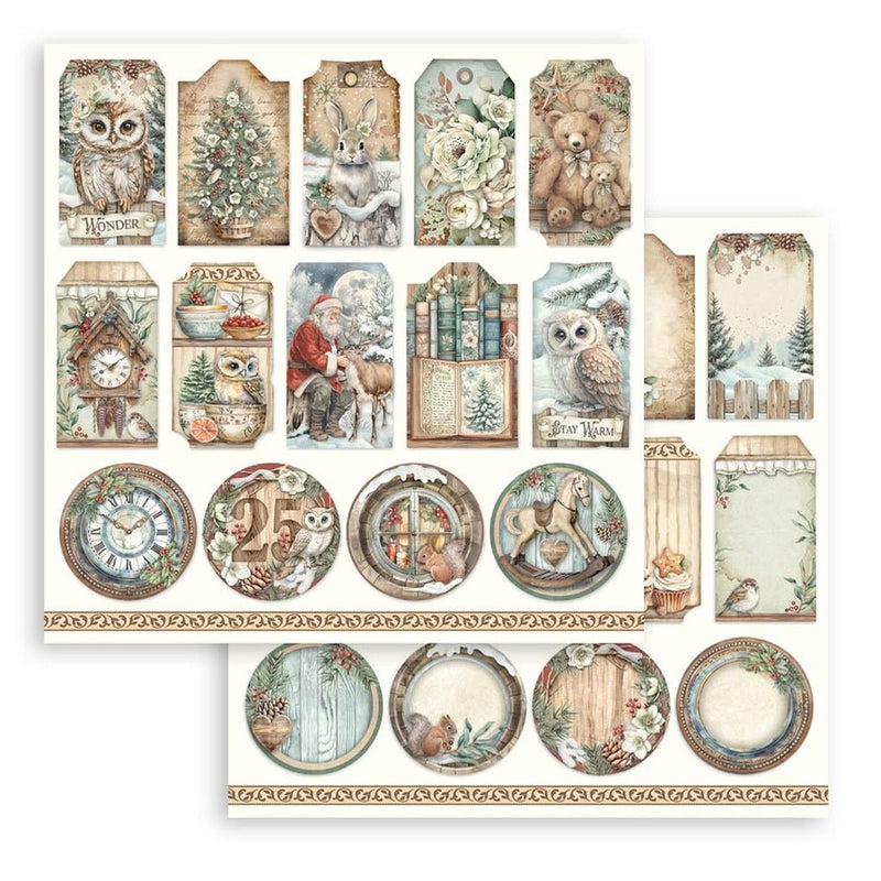 Stamperia - The Owl's House - 8"X8" Double Sided Scrapbooking Pad - Craftywaftyshop