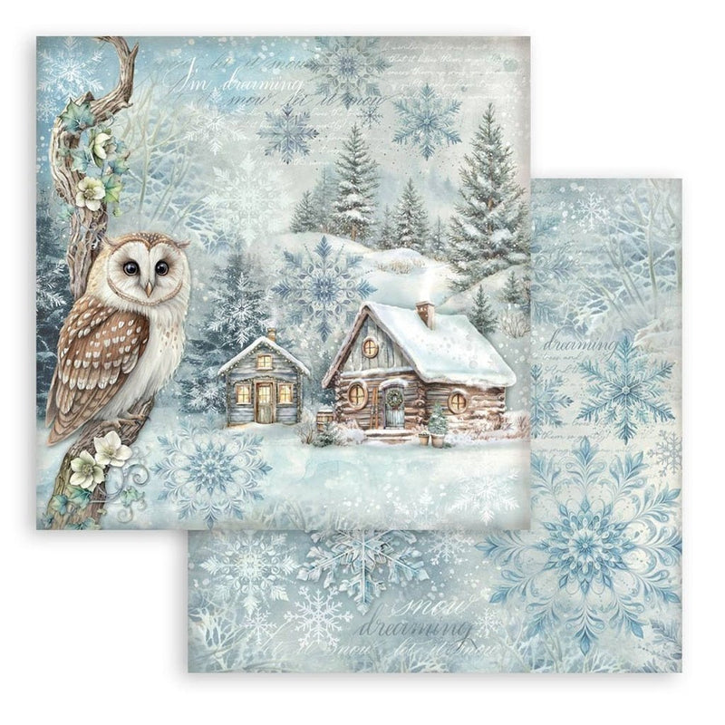 Stamperia - The Owl's House - 8"X8" Double Sided Scrapbooking Pad - Craftywaftyshop