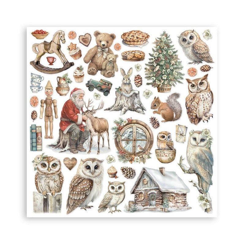 Stamperia - The Owl's House - 8"X8" Double Sided Scrapbooking Pad - Craftywaftyshop