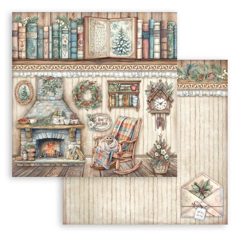 Stamperia - The Owl's House - 8"X8" Double Sided Scrapbooking Pad - Craftywaftyshop