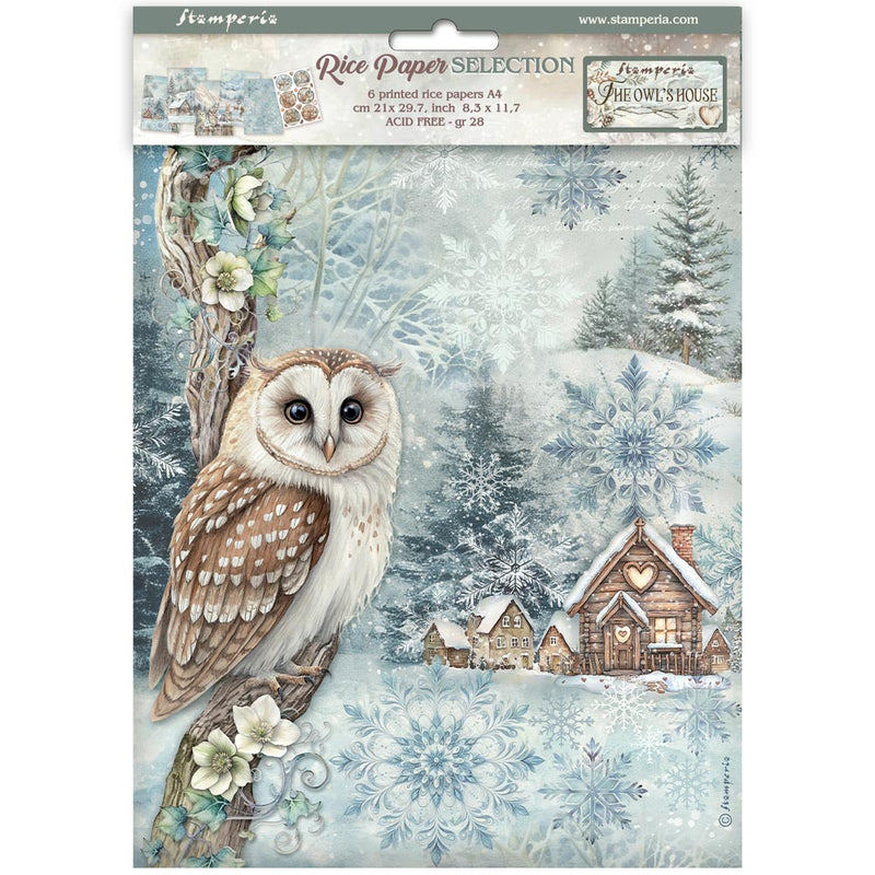 Stamperia - The Owl's House - A4 Rice Paper Selection - Craftywaftyshop