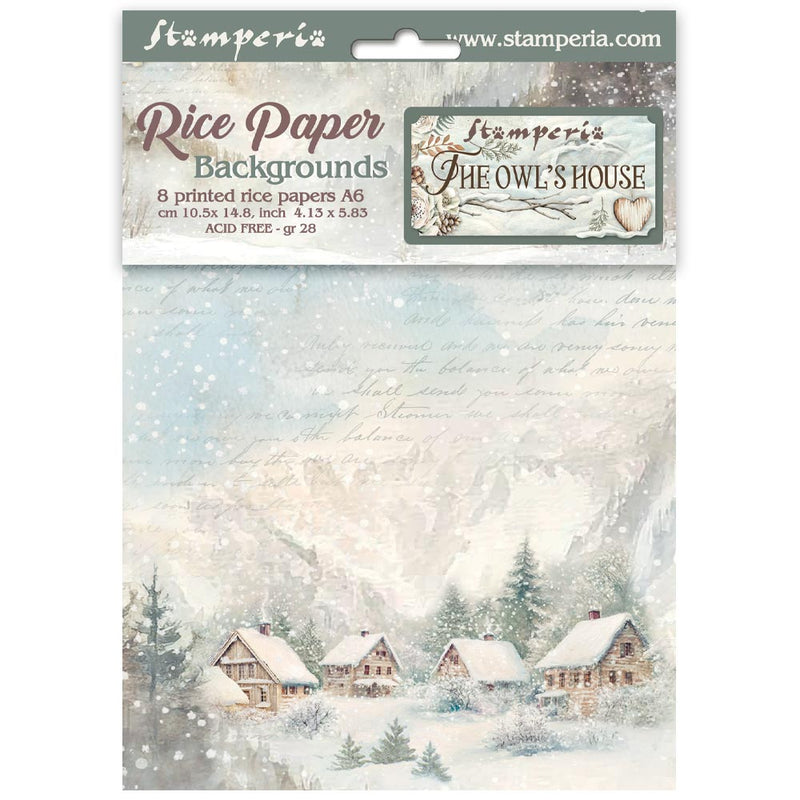 Stamperia - The Owl's House - A6 Rice Paper Selection - Craftywaftyshop
