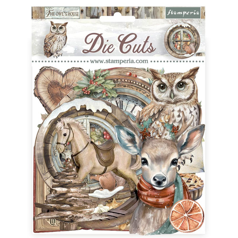 Stamperia - The Owl's House - Die Cuts - Craftywaftyshop