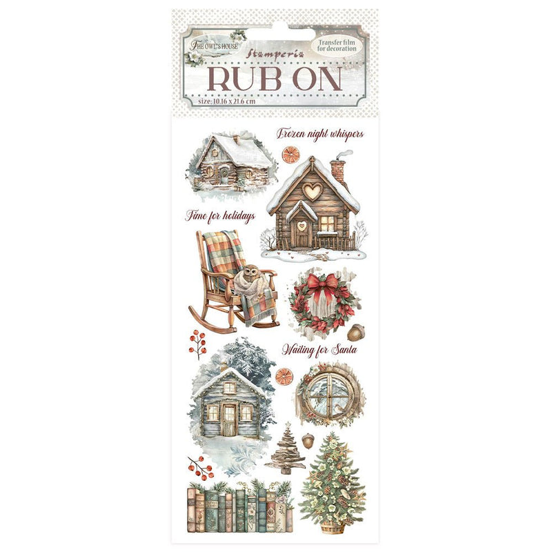 Stamperia - The Owl's House - Rub - on Cottage - Craftywaftyshop