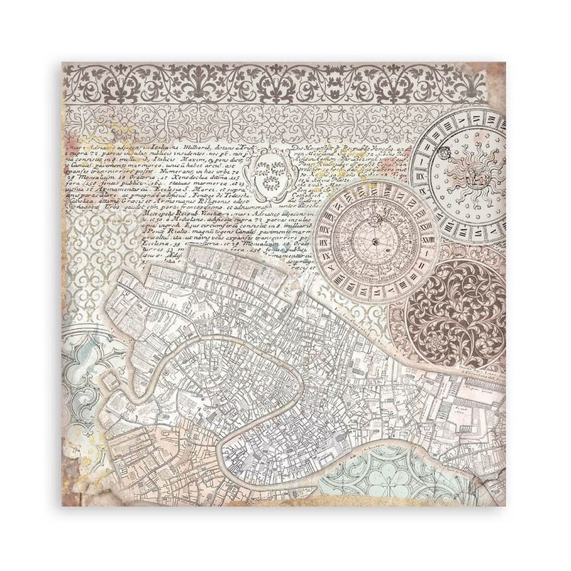 Stamperia - Venice City of Art - 12" x 12" single sided scrapbooking pad - Craftywaftyshop