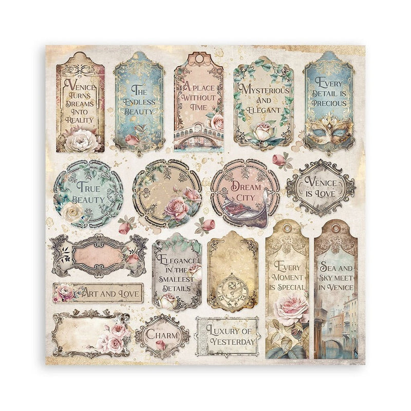 Stamperia - Venice City of Art - 12" x 12" single sided scrapbooking pad - Craftywaftyshop