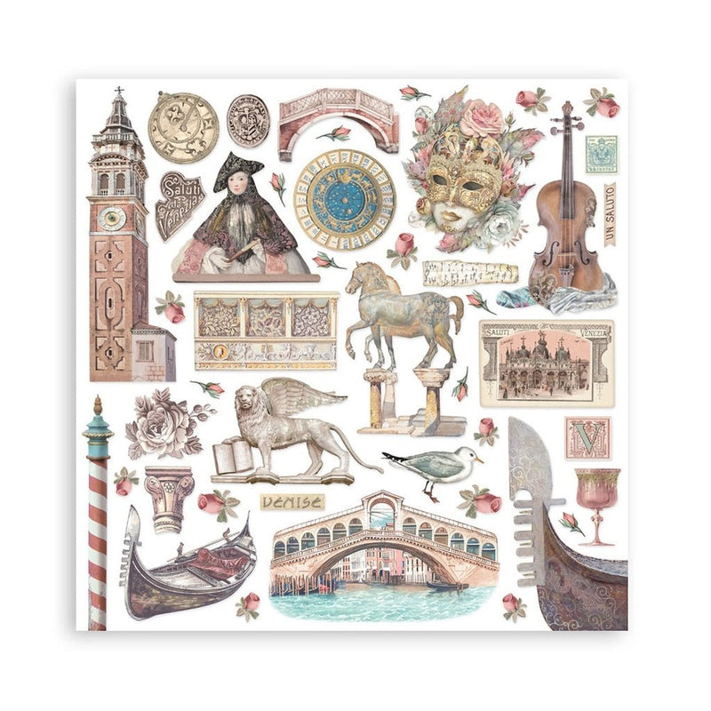 Stamperia - Venice City of Art - 12" x 12" single sided scrapbooking pad - Craftywaftyshop