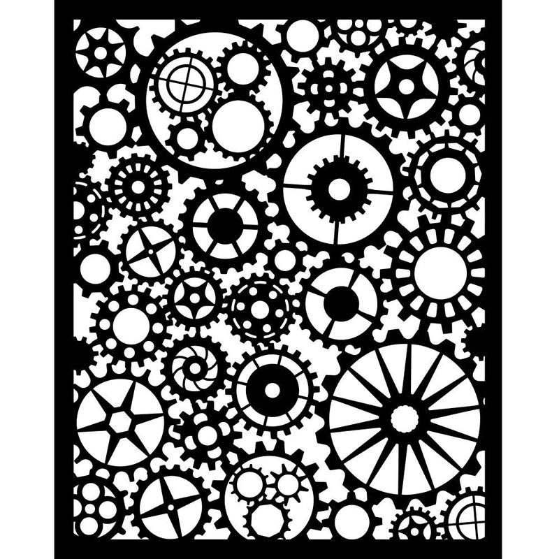 Stamperia - Voyages Fantastiques - Gears Pattern Stencil (20x25cm) - Craftywaftyshop