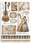 Stamperia Washi Pad – Symphony | SPSBW34 - Craftywaftyshop