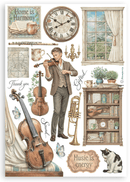 Stamperia Washi Pad – Symphony | SPSBW34 - Craftywaftyshop