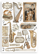 Stamperia Washi Pad – Symphony | SPSBW34 - Craftywaftyshop