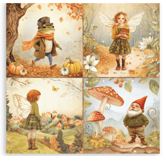 Stamperia - Whispering Woods - 12" x 12" Single Face Scrapbooking Pad - Craftywaftyshop