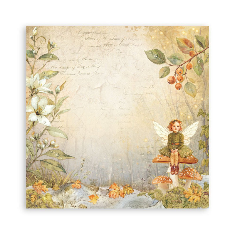 Stamperia - Whispering Woods - 12" x 12" Single Face Scrapbooking Pad - Craftywaftyshop