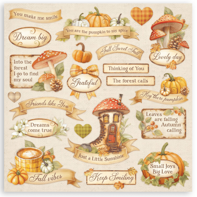 Stamperia - Whispering Woods - 12" x 12" Single Face Scrapbooking Pad - Craftywaftyshop