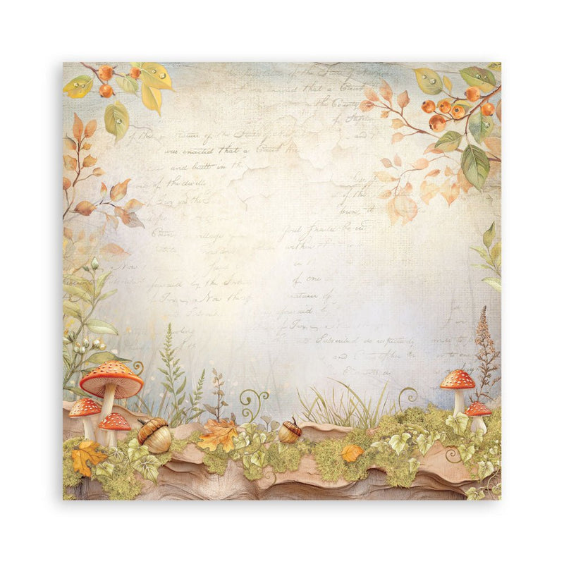 Stamperia - Whispering Woods - 12" x 12" Single Face Scrapbooking Pad - Craftywaftyshop