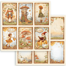 Stamperia - Whispering Woods - 12"x12" Double Sided Scrapbooking Pad - Craftywaftyshop