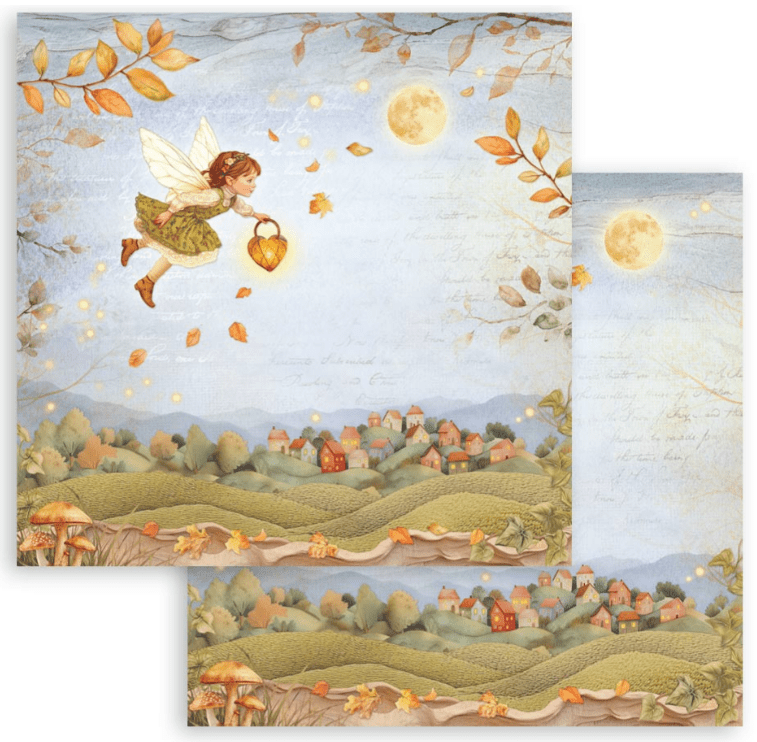 Stamperia - Whispering Woods - 8" x 8" Double Sided Scrapbooking Pad - Craftywaftyshop