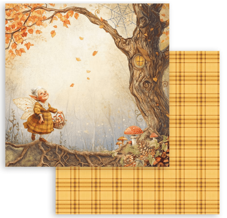 Stamperia - Whispering Woods - 8" x 8" Double Sided Scrapbooking Pad - Craftywaftyshop