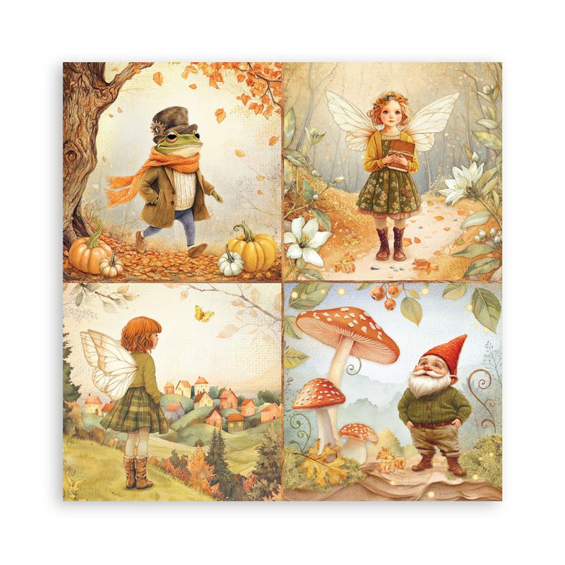 Stamperia - Whispering Woods - 8" x 8" single sided scrapbooking pad - Craftywaftyshop