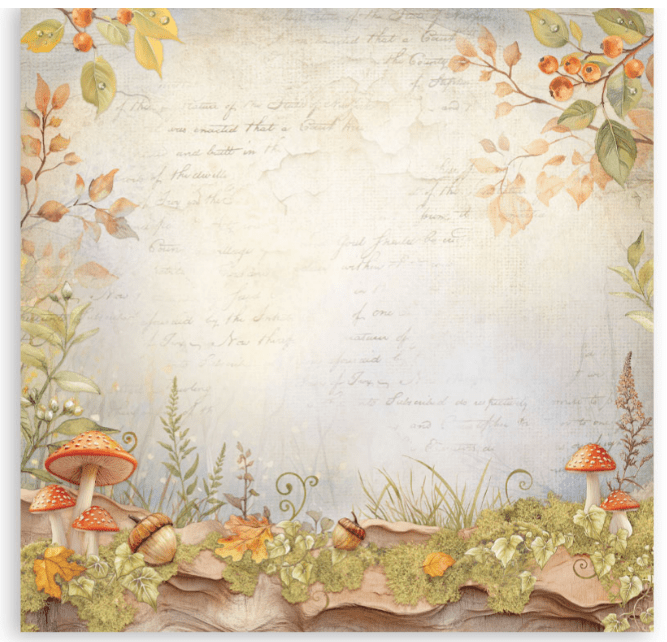 Stamperia - Whispering Woods - 8" x 8" single sided scrapbooking pad - Craftywaftyshop