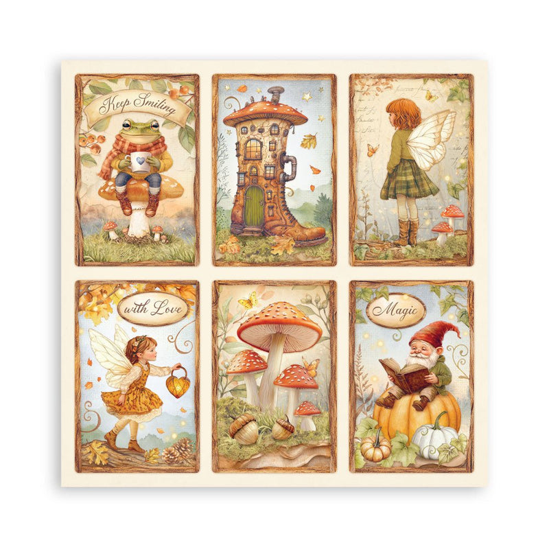 Stamperia - Whispering Woods - 8" x 8" single sided scrapbooking pad - Craftywaftyshop
