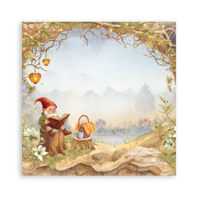 Stamperia - Whispering Woods - 8" x 8" single sided scrapbooking pad - Craftywaftyshop