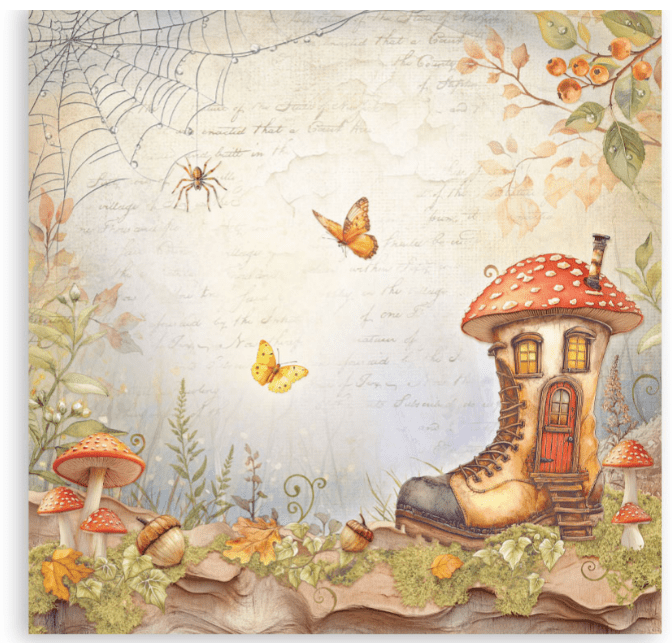 Stamperia - Whispering Woods - 8" x 8" single sided scrapbooking pad - Craftywaftyshop