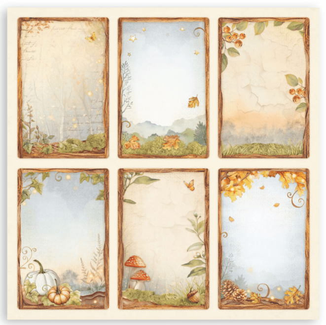 Stamperia - Whispering Woods - 8" x 8" single sided scrapbooking pad - Craftywaftyshop