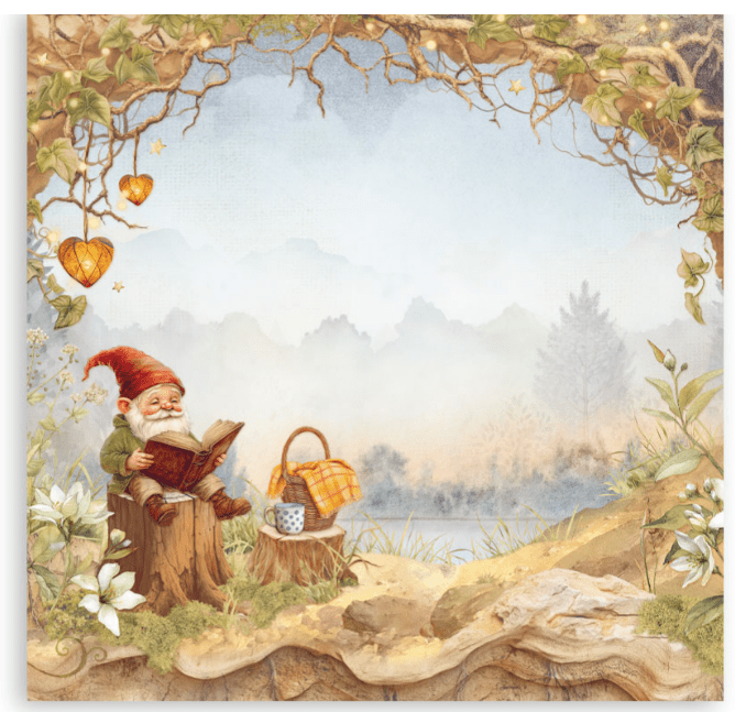 Stamperia - Whispering Woods - 8" x 8" single sided scrapbooking pad - Craftywaftyshop